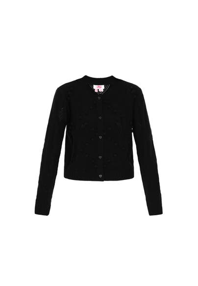 MYMO Strickjacke black