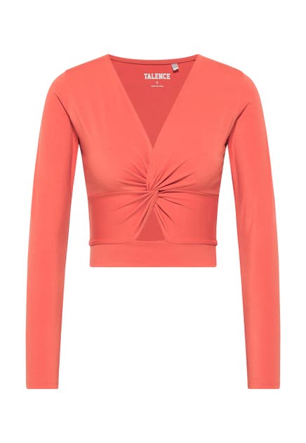 TALENCE Longsleeve Dunkelkoralle