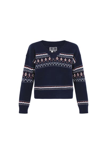 DREIMASTER Pullover navy