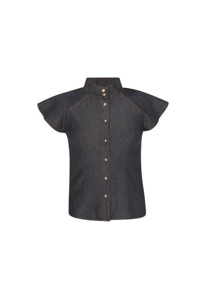 DREIMASTER Casual-Bluse grey denim