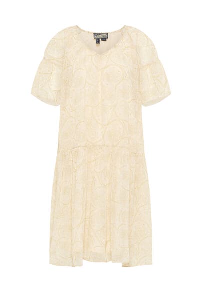 DREIMASTER Casual-Kleid Wollweiss Mehrfarbig