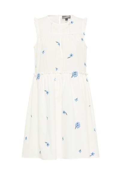 DREIMASTER Casual-Kleid Wollweiss Blau
