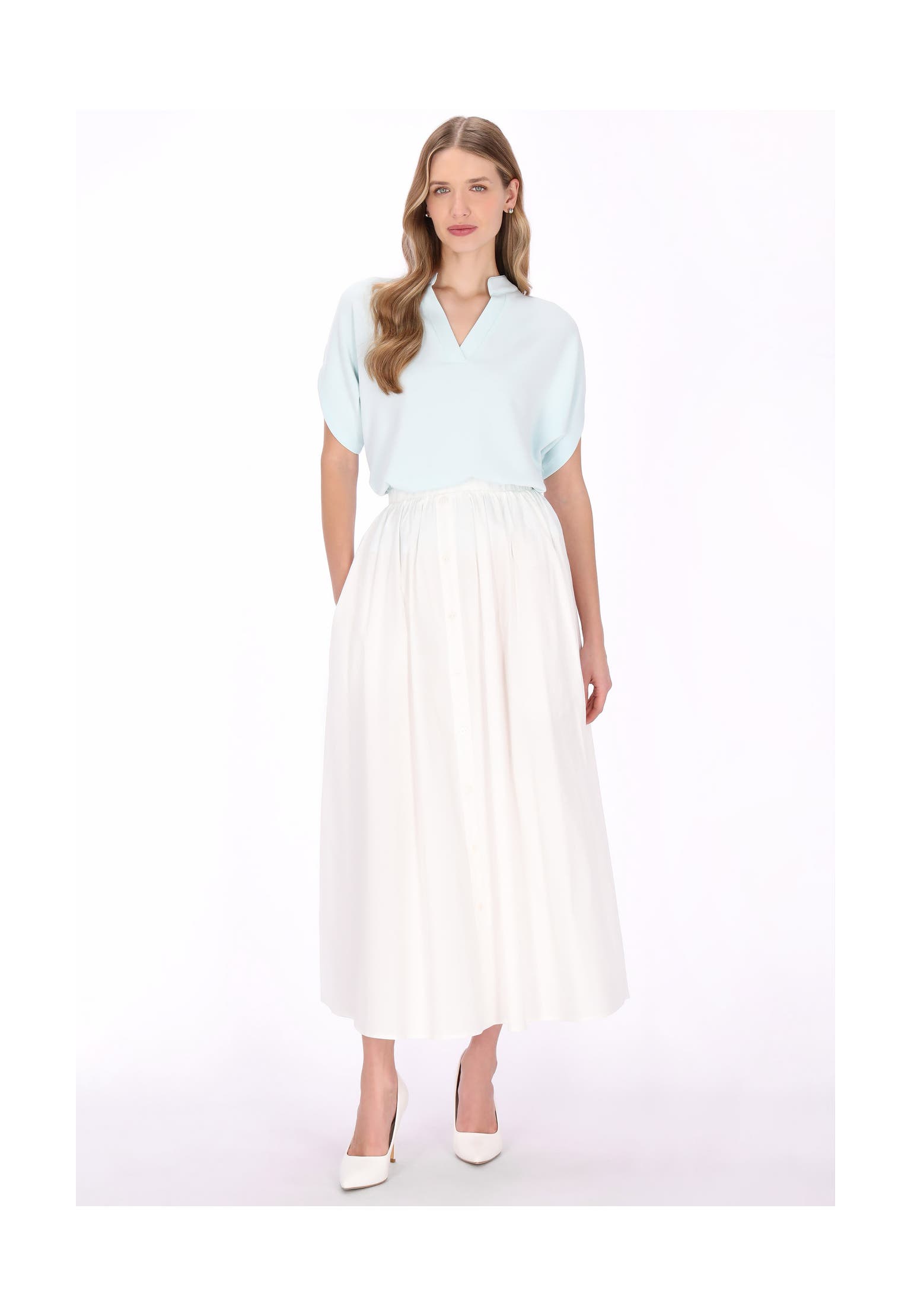 DREIMASTER Casual-Bluse mint blue, Bild 1