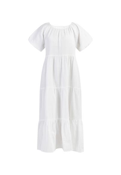 DREIMASTER Maxikleid Weiss