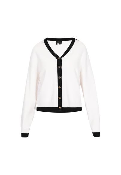DREIMASTER Strickjacke white