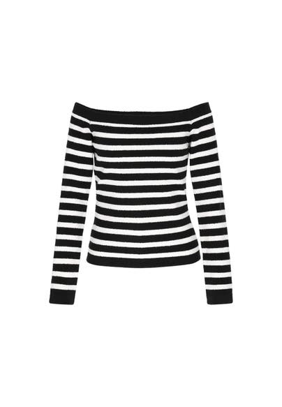 DREIMASTER Pullover black offwhite