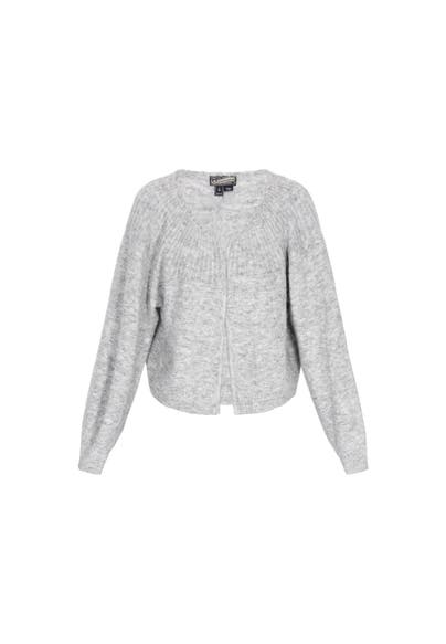DREIMASTER Strickjacke grey melange