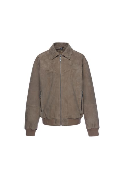 DREIMASTER Lederjacke taupe