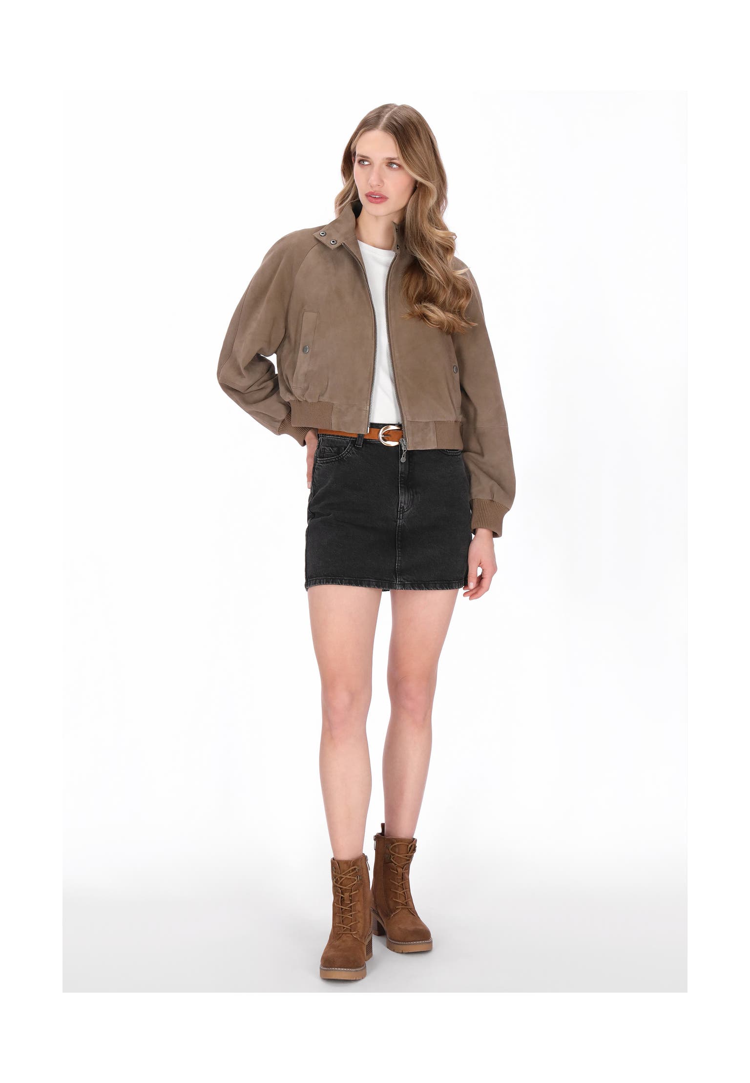 DREIMASTER Lederjacke taupe, Bild 1