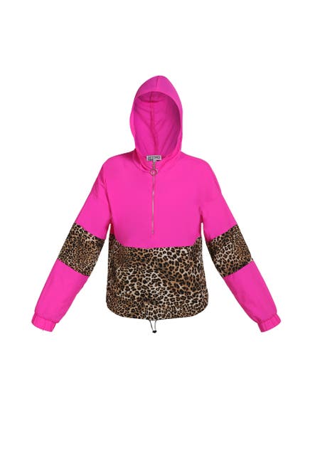 MYMO Übergangsjacke Pink Beige Leo