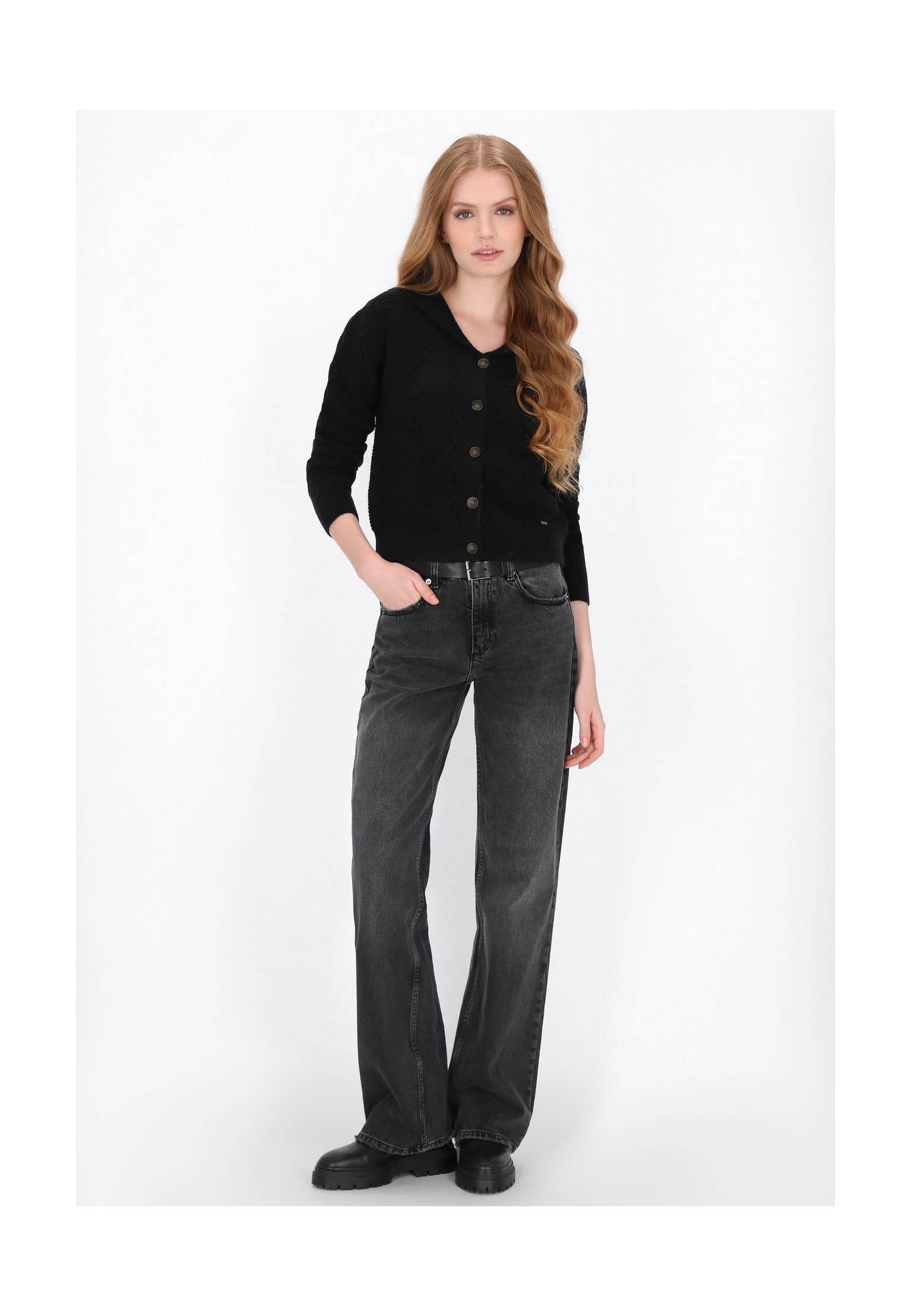 DREIMASTER Strickjacke black, Bild 1