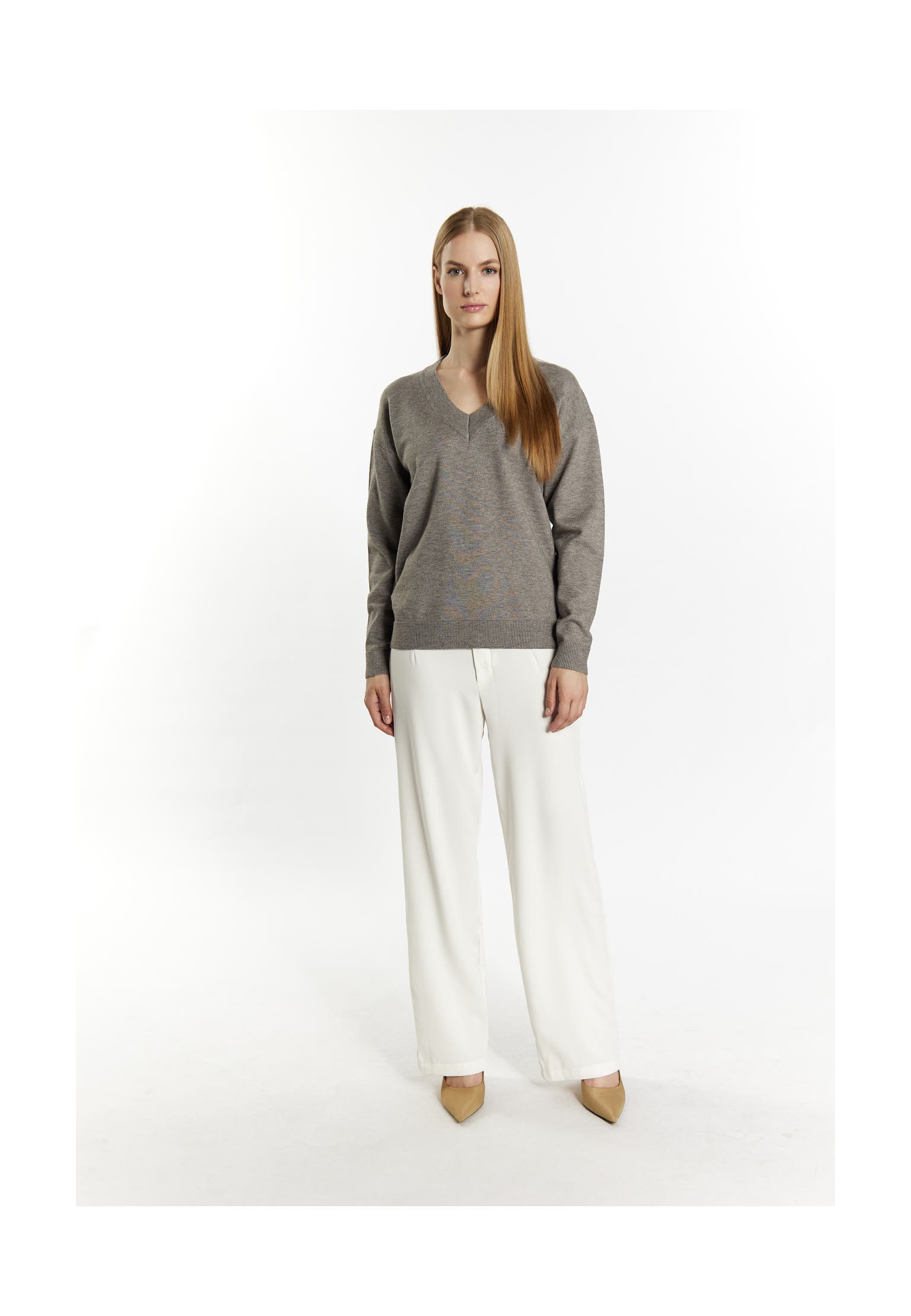 DREIMASTER Pullover Grau Melange, Bild 1