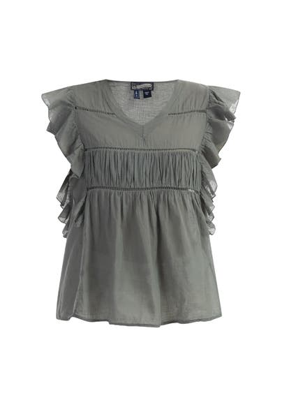 DREIMASTER Casual-Bluse Oliv