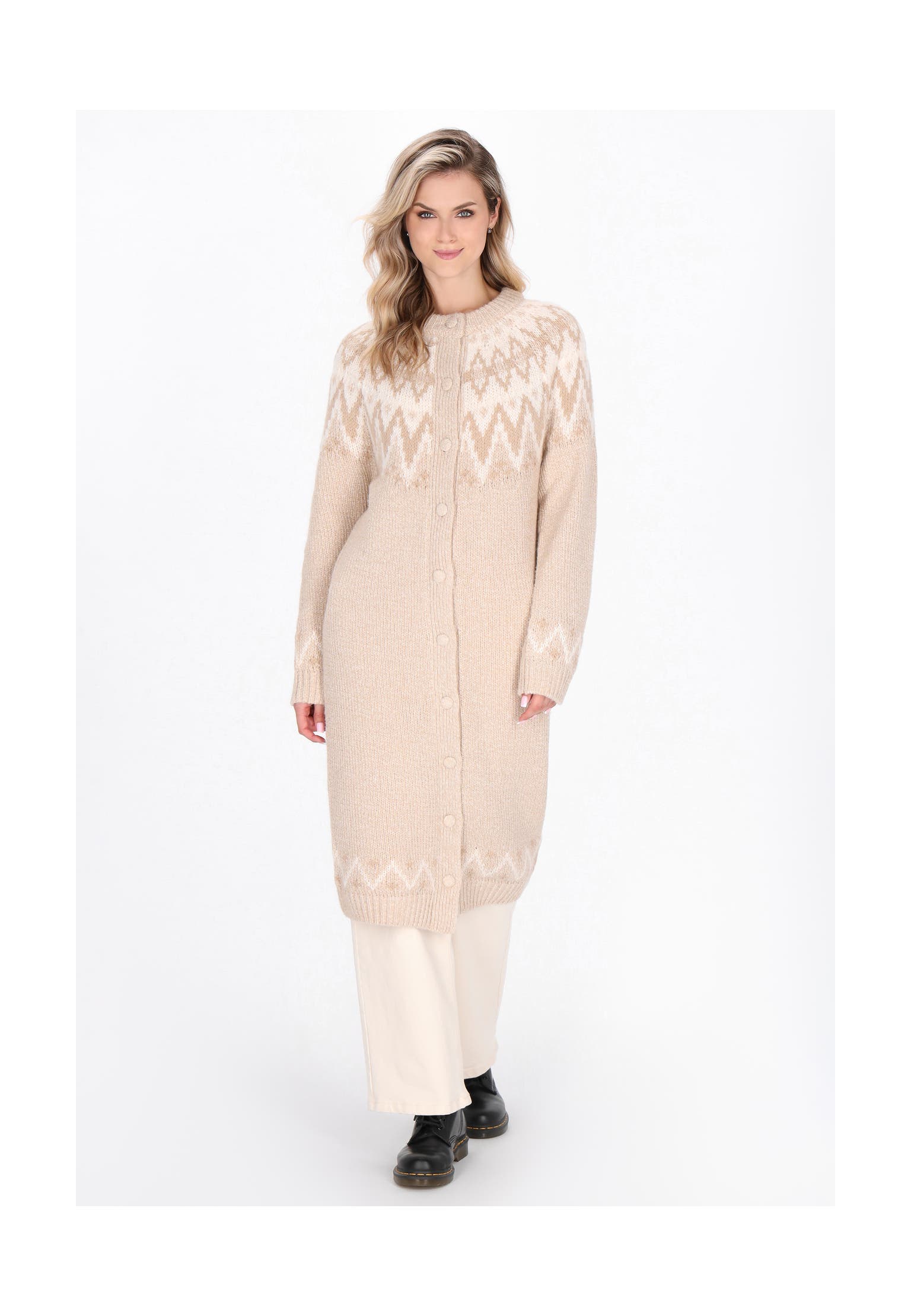 DREIMASTER Strickjacke beige multicolor, Bild 1