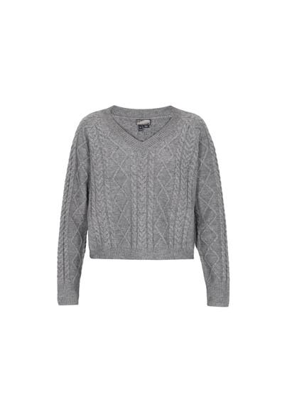 DREIMASTER Pullover grey melange