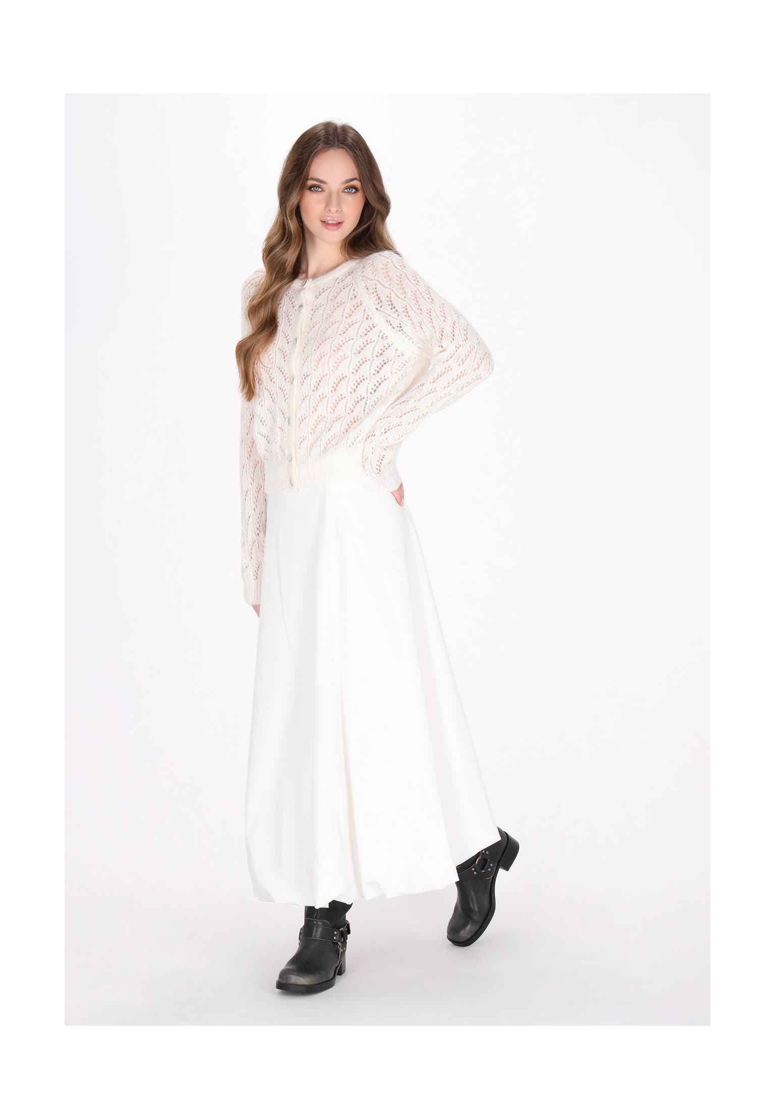 DREIMASTER Strickjacke white, Bild 1