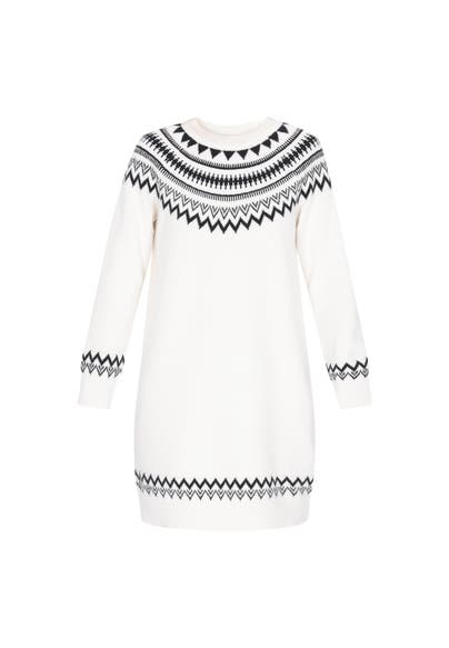 DREIMASTER Casual-Kleid offwhite navy
