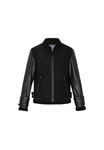 DREIMASTER Lederjacke black