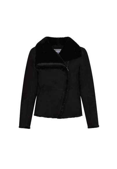 DREIMASTER Lederjacke Schwarz