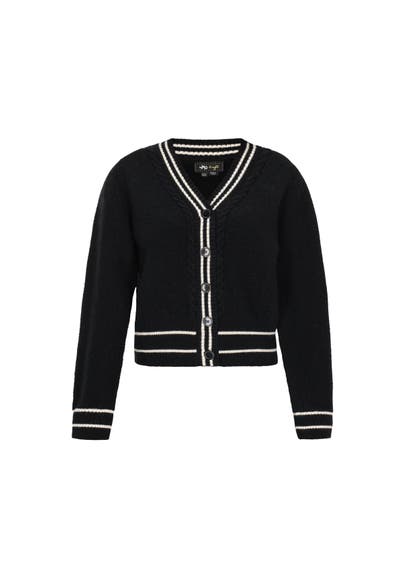 MYMO Strickjacke black