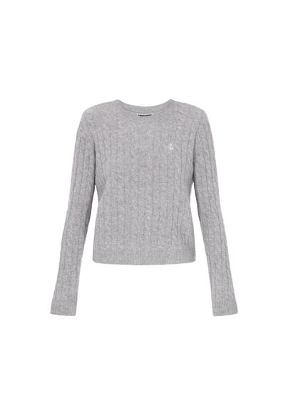 DREIMASTER Pullover light grey melange