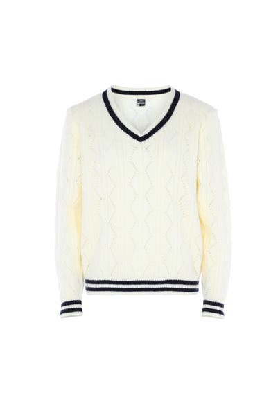 DREIMASTER Pullover WOLLWEISS