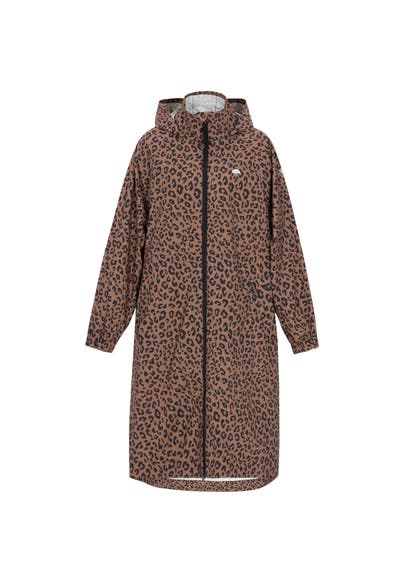SCHMUDDELWEDDA Regenjacke dark beige black leo
