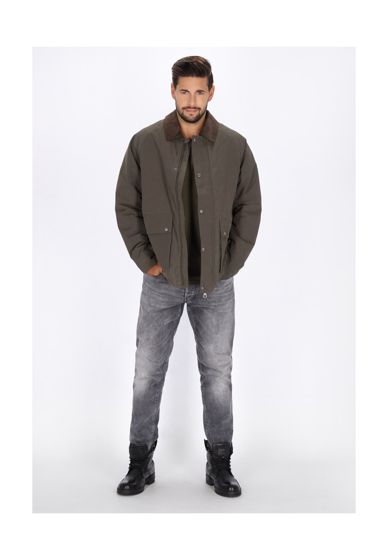 DREIMASTER Übergangsjacke dark olive, Bild 1