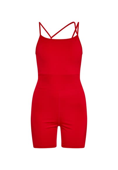 MYMO Jumpsuit Rot Skinny