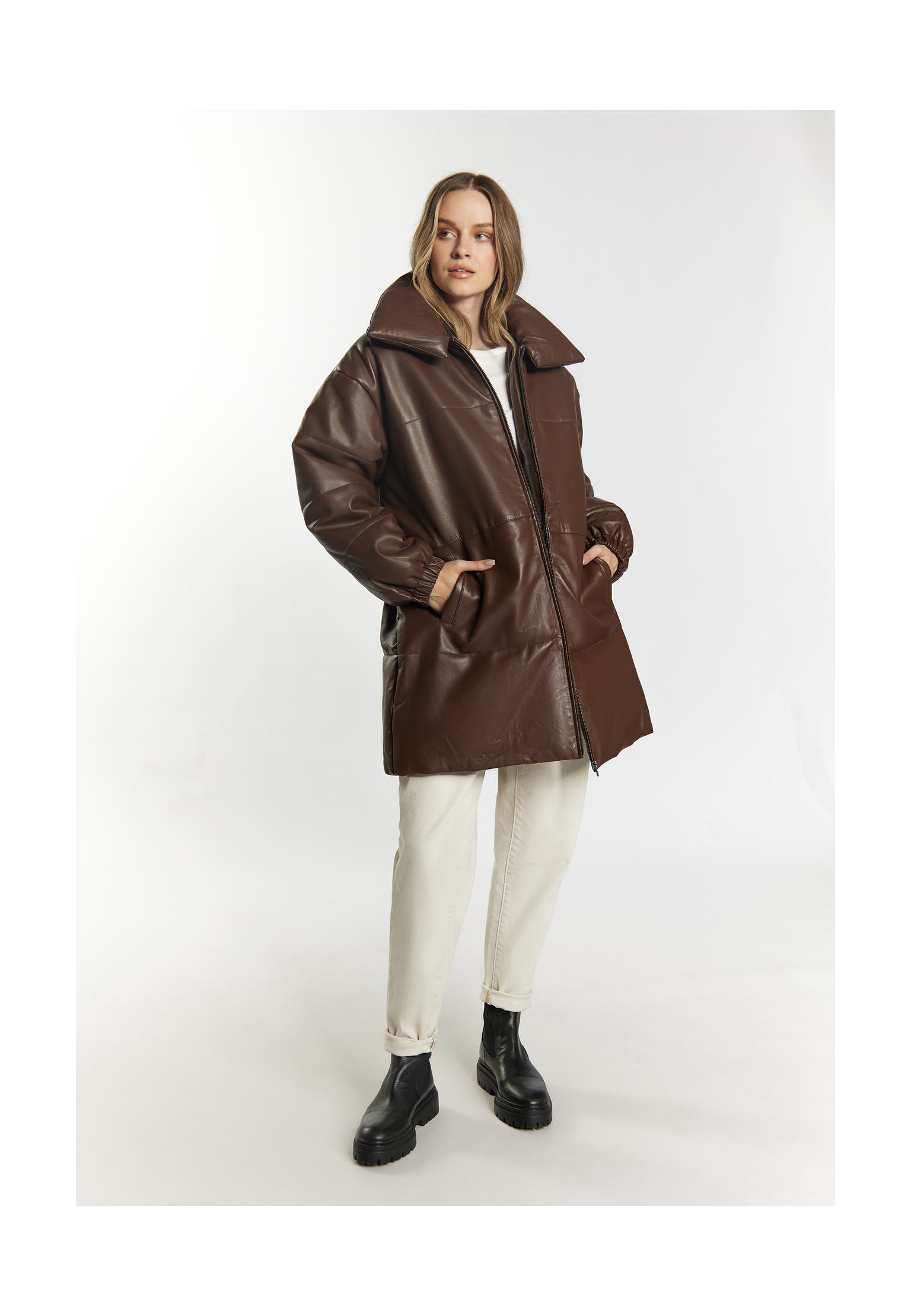 DREIMASTER Lederjacke Braun, Bild 1