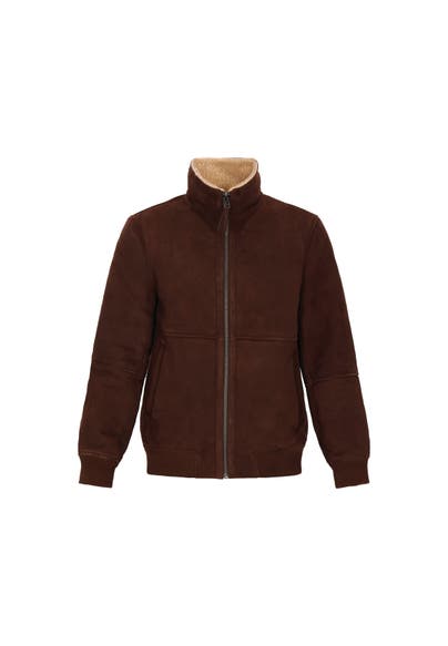 DREIMASTER Lederjacke chocolate