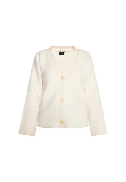 DREIMASTER Strickjacke Wollweiss