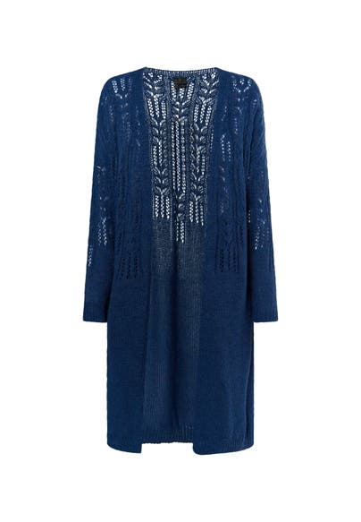DREIMASTER Strickjacke Blau Grau