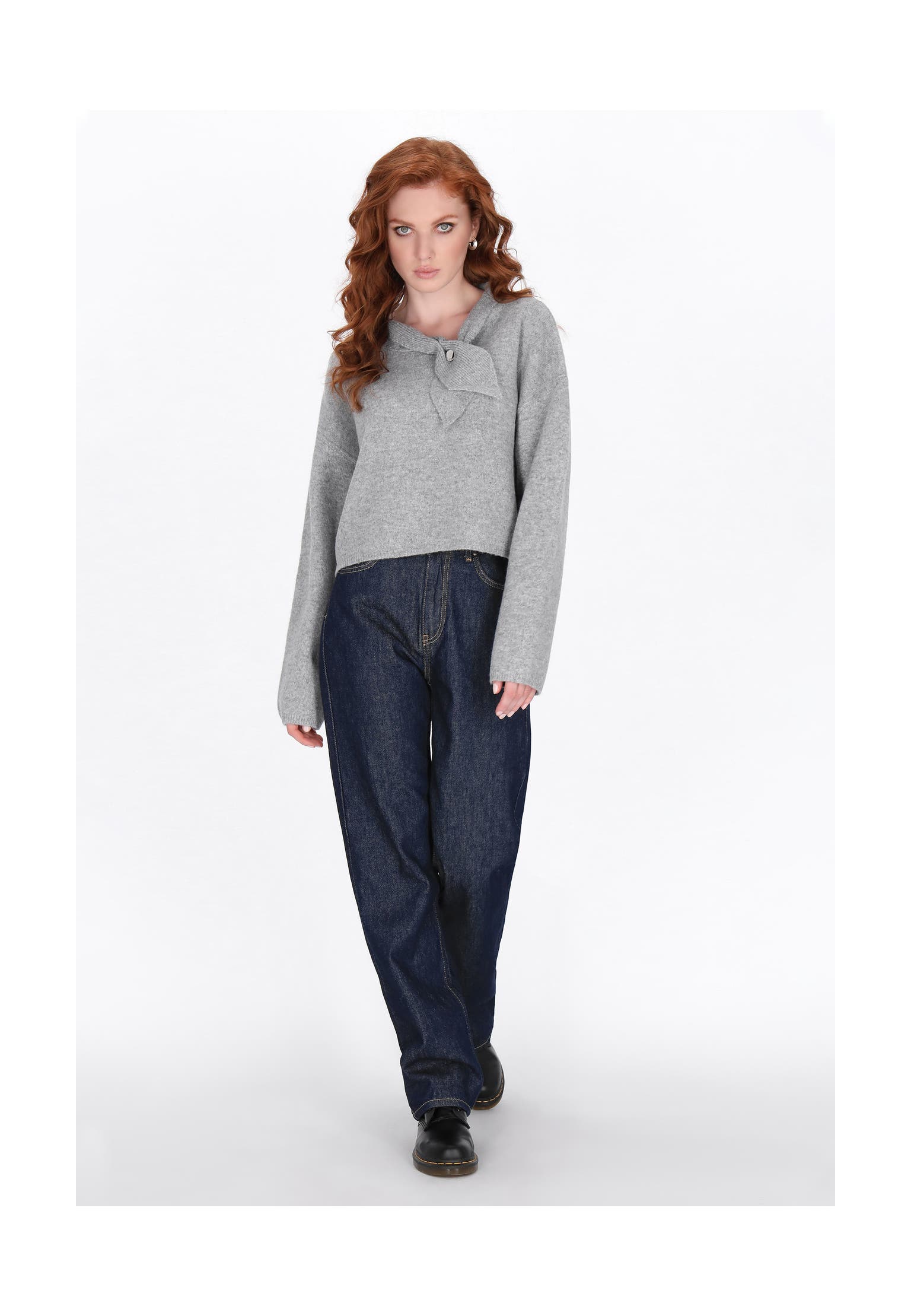 DREIMASTER Pullover grey melange, Bild 1