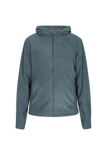 DREIMASTER Fleecejacke Türkis Grau