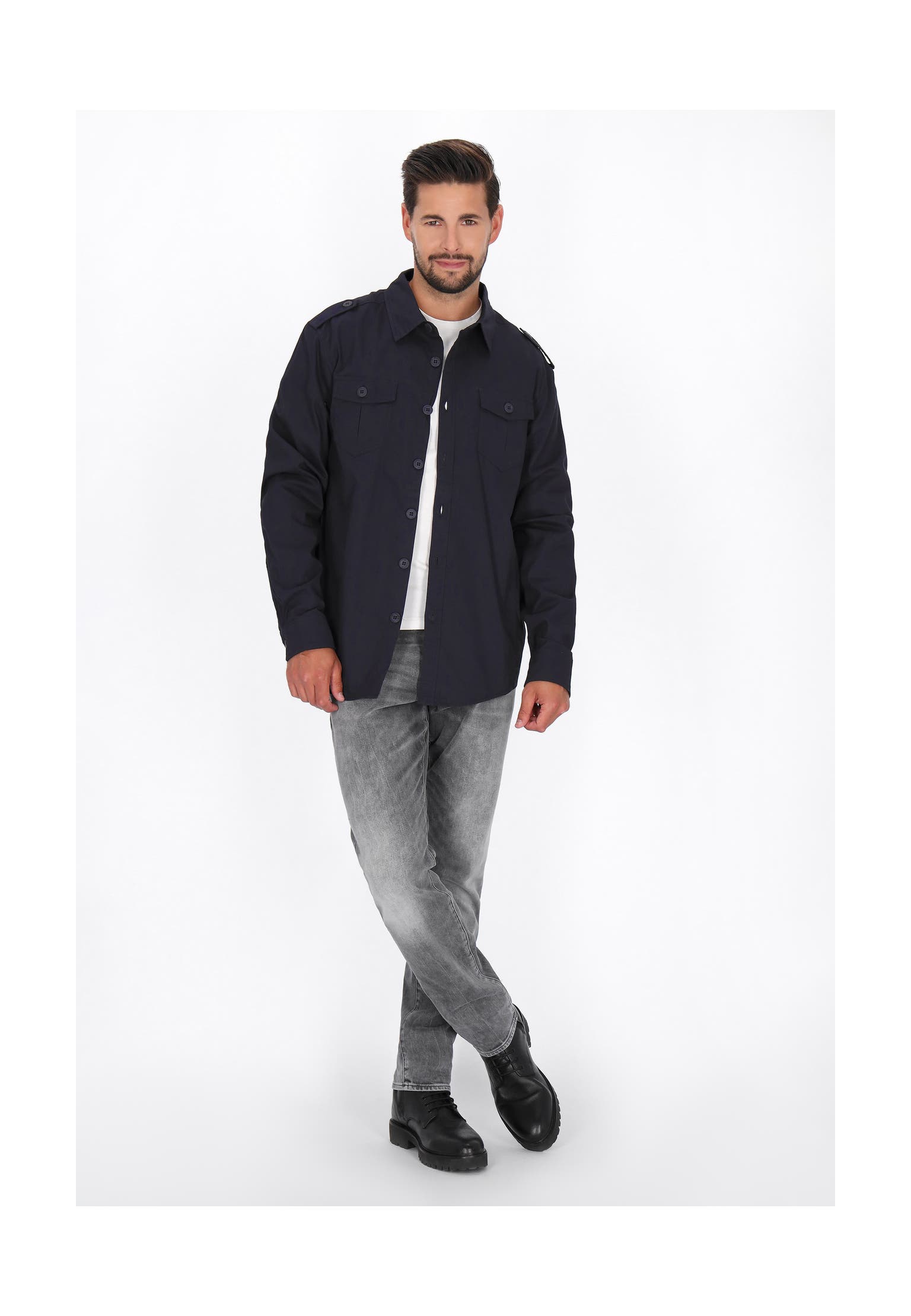 DREIMASTER Longsleeve navy, Bild 1
