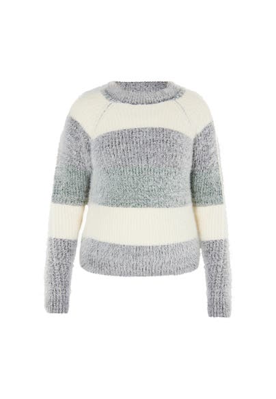 MYMO Pullover Creme Mehrfarbig