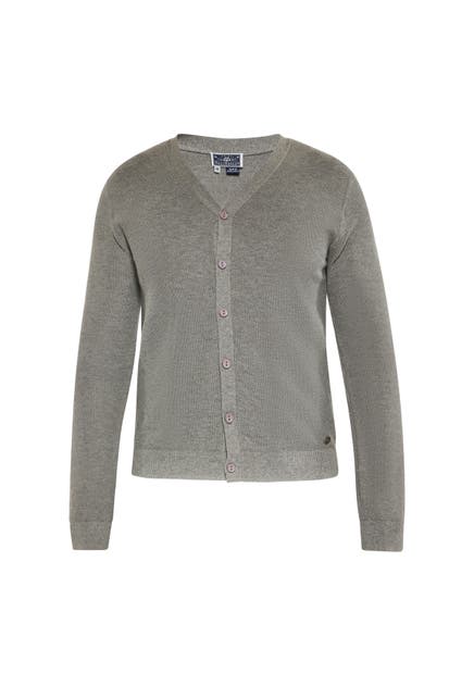 DREIMASTER Strickjacke Grau Melange
