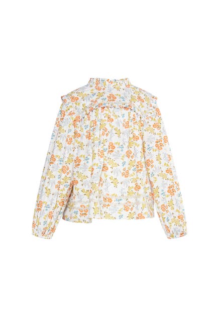 DREIMASTER Bluse Orange Mehrfarbig
