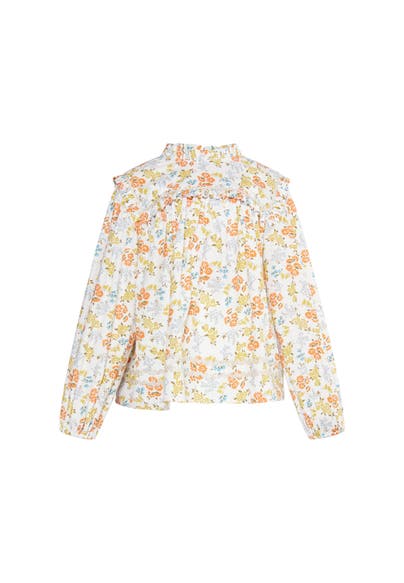 DREIMASTER Bluse Orange Mehrfarbig