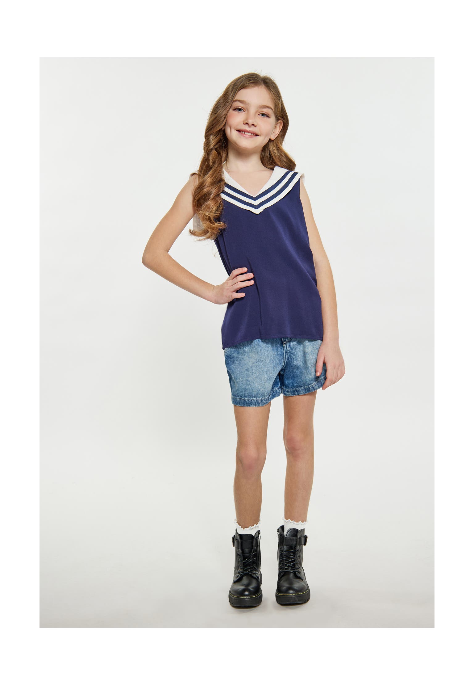 DREIMASTER Bluse Marine, Bild 1