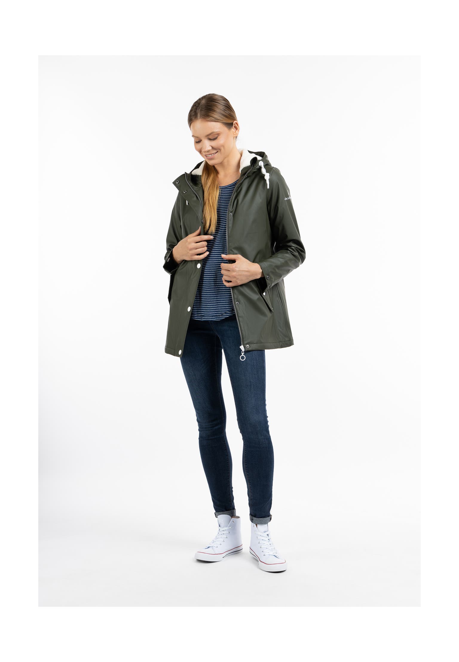 DREIMASTER Regenjacke Dunkeloliv, Bild 1