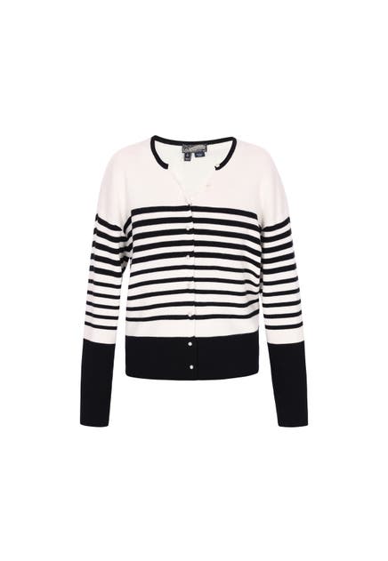 DREIMASTER Strickjacke offwhite black