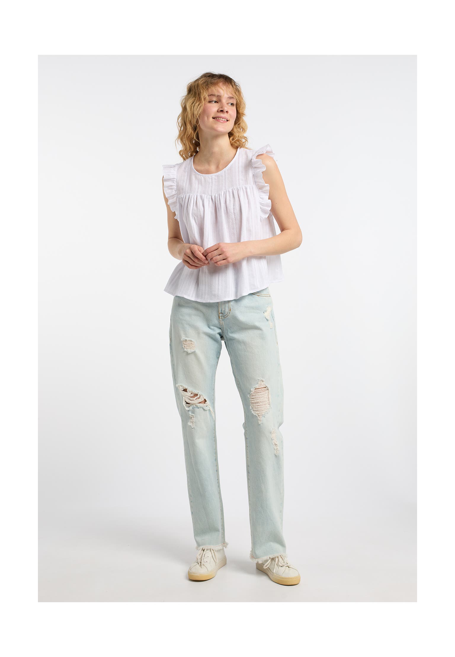 DREIMASTER Casual-Bluse Weiss, Bild 1