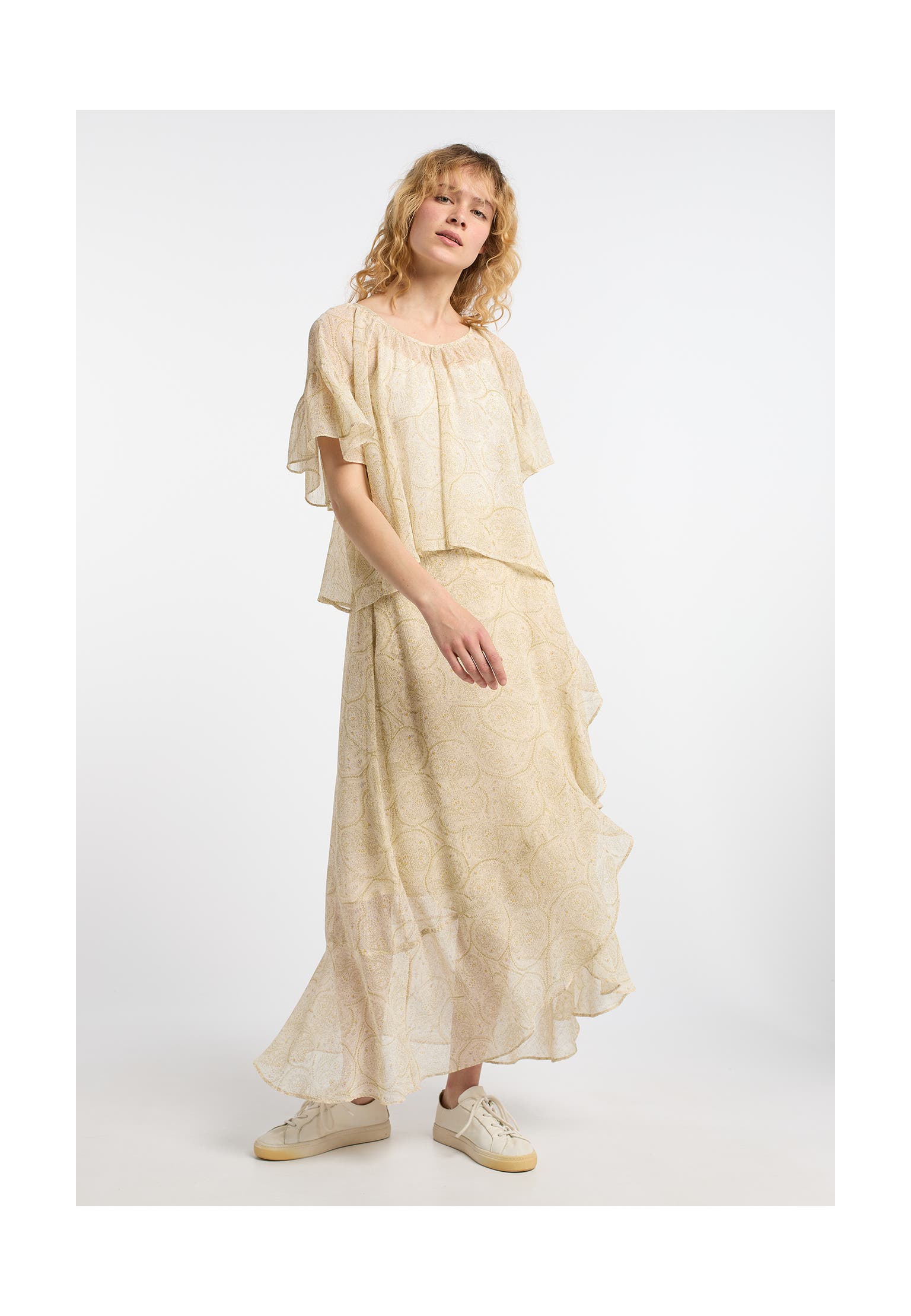DREIMASTER Casual-Bluse Wollweiss Mehrfarbig, Bild 1