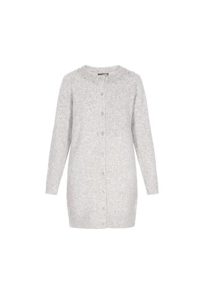 DREIMASTER Strickjacke light grey melange