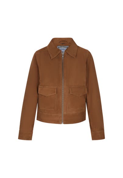 DREIMASTER Lederjacke cognac