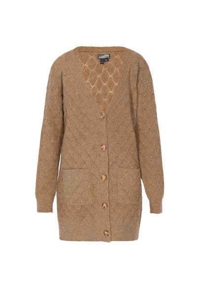 DREIMASTER Strickjacke Braun Beige