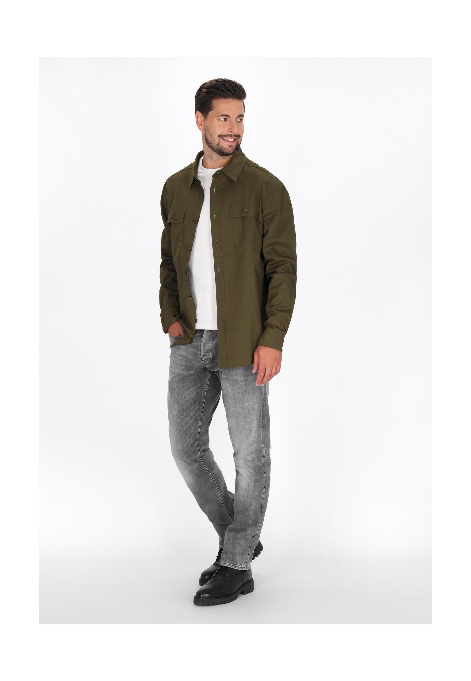 DREIMASTER Longsleeve dark green, Bild 1