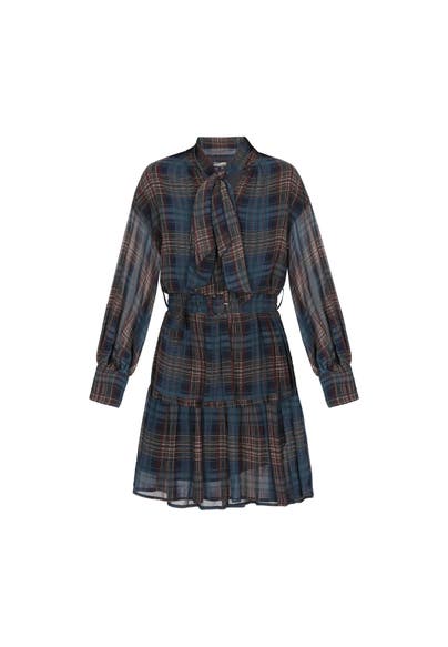 DREIMASTER Casual-Kleid grey check